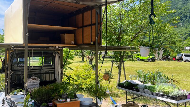 苔玉講習会～移動販売車　in白川郷～